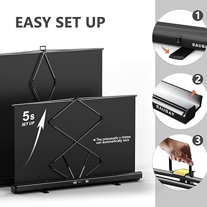 RAUBAY 78.7 x 82.7in Large Collapsible White Screen Backdrop